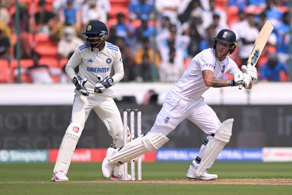 Ben Stokes in action against India in first Test match