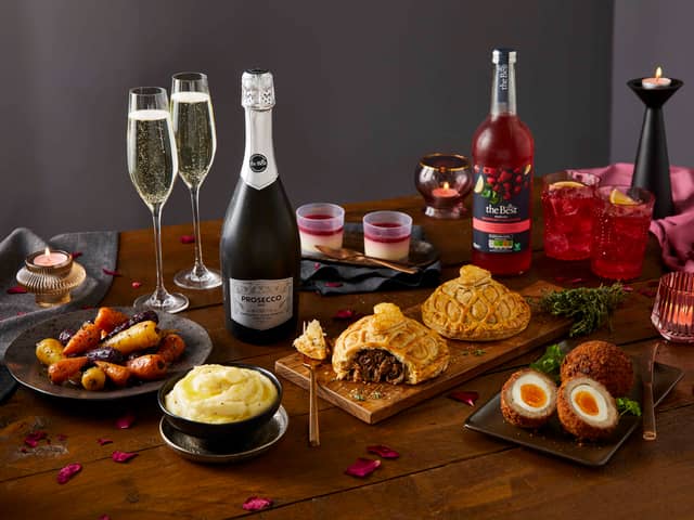 Food lovers can grab a starter, main, two sides, a dessert and a drink from The Best range at Morrisons, with prices starting at £15, for Valentine's Day 2024. Photo by Morrisons.