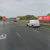 The M5 has been closed between junction 9 and junction 10 after a "multiple vehicle crash". (Credit: Google Maps)
