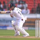 Ben Duckett in action for England against India