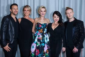 A new musical inspired by the music of iconic pop band Steps, called Here and Now, will be on stage in 2024. Band members Lee Latchford-Evans, Faye Tozer, Claire Richards, Lisa Scott-Lee and Ian "H" Watkins are pictured. Photo by Getty Images.