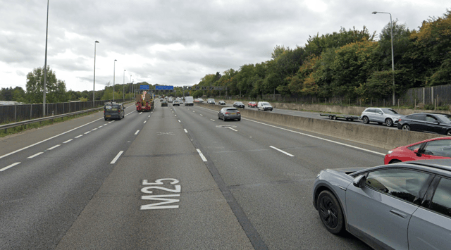 Drivers are facing six mile-tailbacks after a 'police led incident' closed lanes on the M25 near Rickmansworth. (Credit: Google Maps)