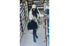 Police are looking for this woman after a shoplifting incident in Whiteley in Hampshire