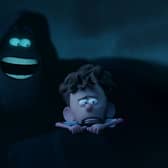 Orion and the Dark - Paul Walter Hauser as Dark and Jacob Tremblay as Orion. (DreamWorks Animation)