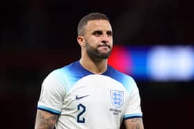 Manchester City and England defender Kyle Walker has publicly apologised to his wife Annie Kilner after it was revealed that he fathered a second child with model Lauryn Goodman during Ms Kilner's fourth pregnancy. (Credit: Getty Images)