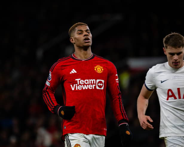 Marcus Rashford was dropped for the Red Devils' FA Cup tie against Newport County on Sunday (January 28) after reports he missed a training session last week after partying in a Belfast nightclub. Picture: Manchester United via Getty Images