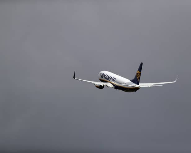 A Ryanair flight from Edinburgh to Bournemouth was forced to divert to Birmingham Airport after completing several loops around Poole. (Photo: Getty Images)