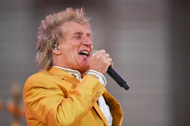 Megastar Sir Rod Stewart popped down to his local Tesco to see his own whisky brand on the shelves 