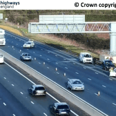 A multi-vehicle collision has causes delays on the M1 near Buckinghamshire. (Credit: Highways England)