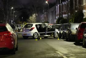 Met Police say nine people were hurt after a 'corrosive substance' was thrown at them. (Credit: James Weech/PA Wire)