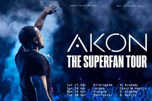 Akon is set to return to tour the UK for the first time in over a decade