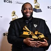 Run The Jewels rapper Killer Mike was arrested moments after he walked away with three statues at the 2024 Grammy Awards. (Credit: AFP via Getty Images)