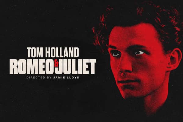 Tom Holland's announcement he teased on Instagram yesterday has been revealed - he is set to star in a West End revival of "Romeo and Juliet" (Credit: Duke of York Theatre)