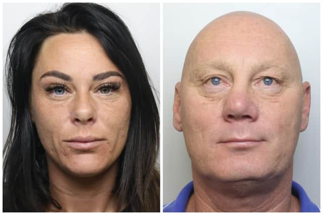 Georgina and Paul Pepper were jailed this week for the vicious attack on Paul's ex partner. Pictures: WYP