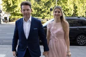 Nick Candy and Holly Valance arrive for the Conservative Summer Party at the V&A in June 2022 (Photo: Ricky Vigil/Getty Images)