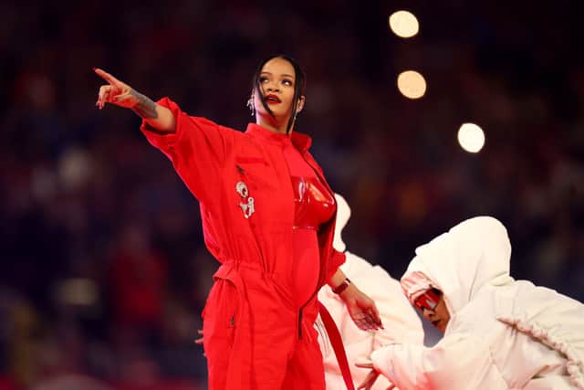 Rihanna announced her second pregancy at the 2023 half-time show