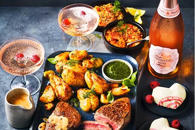 The Marks and Spencer Valentine's Day dine in meal deal is back for 2024 and it promises to be 'better than ever'. Photo by M&S.