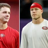 Super Bowl Sunday: Who are the fiancées of San Francisco 49ers Brock Purdy and Christian McCaffery? (Getty) 
