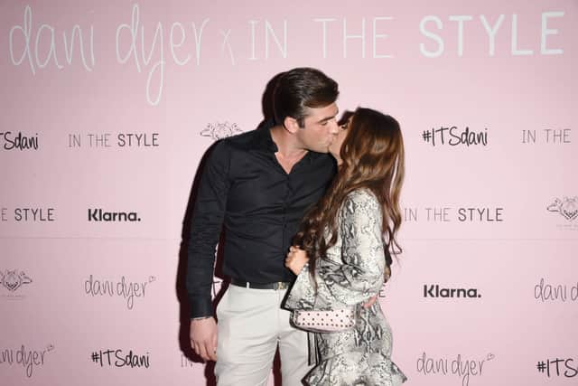 Jack Dyer with Dani Dyer in 2018. The couple attended the 'Dani Dyer X In The Style' launch party on October 10, 2018 in London