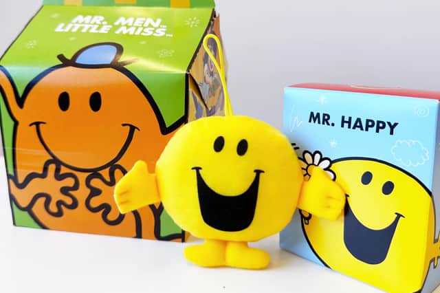 McDonald's UK have added Mr Men and Little Miss toys and books to their Happy Meals for February half term. Photo by McDonald's.