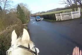 85% of horse-related road incidents last year were caused by vehicles driving by too fast or close, the charity says (Photo: British Horse Society / SWNS)