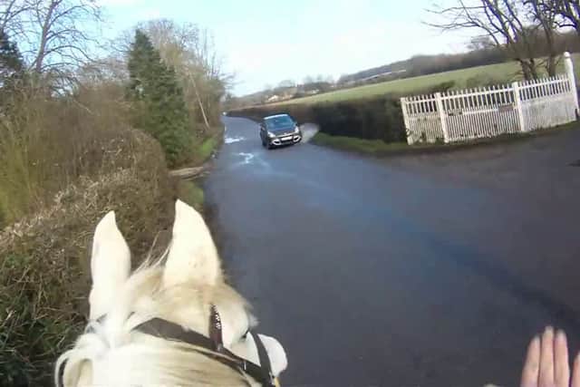 85% of horse-related road incidents last year were caused by vehicles driving by too fast or close, the charity says (Photo: British Horse Society / SWNS)