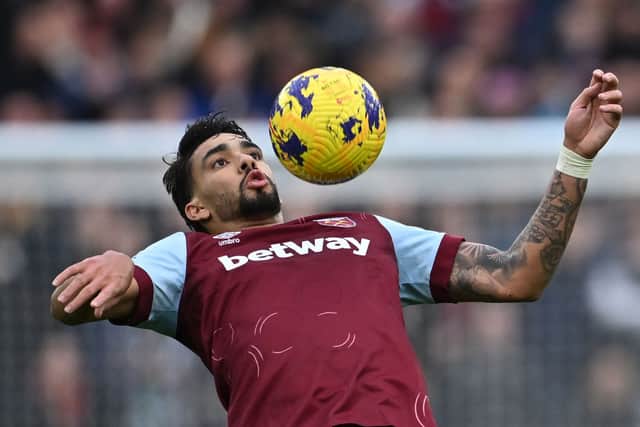 Paqueta in action for West Ham. He is being eyed by Manchester City ahead of the summer