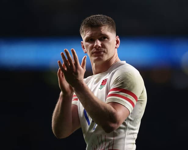 Owen Farrell is set to make his 250th appearance for Saracens as the club takes on Harlequins in the Gallagher Premiership today (Credit: Getty Images)