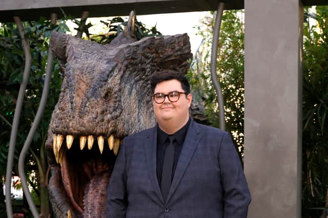 Caleb Hearon attends the Los Angeles premiere of Universal Pictures' "Jurassic World Dominion" on June 06, 2022 in Hollywood, California. (Photo by Frazer Harrison/Getty Images)