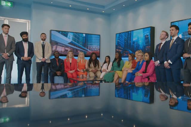 Paul Bowen (fourth from right) was the second candidate to be fired on The Apprentice series 18