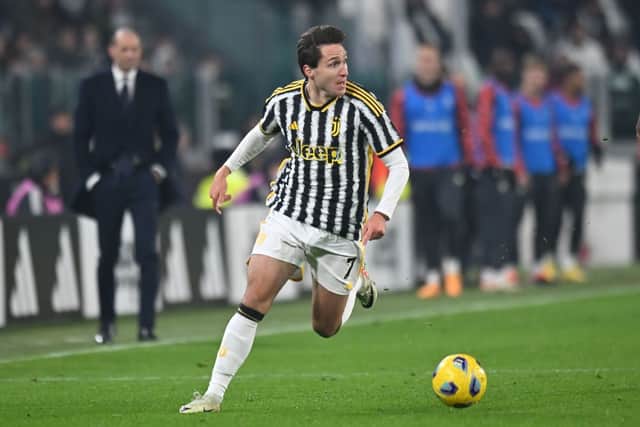 Federico Chiesa in action for Juventus