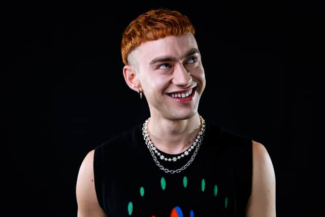 NOVEMBER 20: Olly Alexander of Years & Years poses during HITS Live 2021 at Resorts World Arena on November 20, 2021 in Birmingham, England. (Photo by Joe Maher/Getty Images for BAUER)