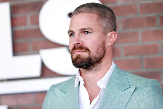Stephen Amell is seen as STARZ celebrates the premiere of its new series "Heels" on August 10, 2021 in Los Angeles, California. (Photo by Emma McIntyre/Getty Images)