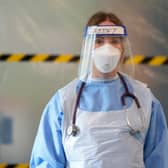 Joanne Froggatt stars as NHS  doctor Abbey in Covid drama Breathtaking
