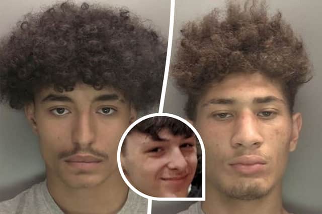Dray Simmonds (left) and Joshua Edgington have been jailed for murder