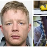 Lally caught a taxi intending to commit a string of burglaries. (pics by WYP / National World)