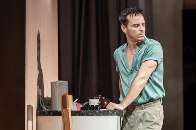 Andrew Scott's acclaimed one-hander, "Vanya," is the next theatrical performance to enter cinemas with "National Theatre Live: Vanya" opening this week (Photo by Marc Brenner)