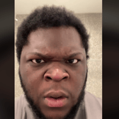 TikTok and Instagram influencer Oneya Johnson, known for his Angry Reactions account, has been arrested and charged with alleged domestic violence. Photo by TikTok/@AngryReactions.