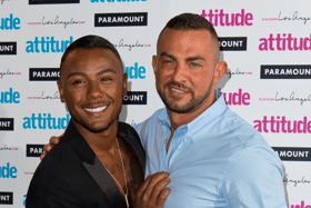 (L-R) Marcus Collins and Robin Windsor  attends the Attitude Magazine Hot 100 party at Paramount Club on July 16, 2014 in London, England.  (Photo by Ben A. Pruchnie/Getty Images)