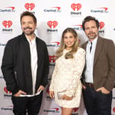 (L-R) Will Friedle, Danielle Fishel, and Rider Strong attend the 2023 iHeartRadio Music Festival at T-Mobile Arena on September 22, 2023 in Las Vegas, Nevada. (Photo by Greg Doherty/Getty Images)