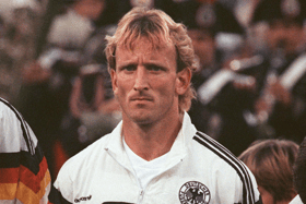World Cup winner Andreas Brehme, who scored the winning goal in the 1990 final for West Germany, has died aged 63. (Credit: Getty Images)