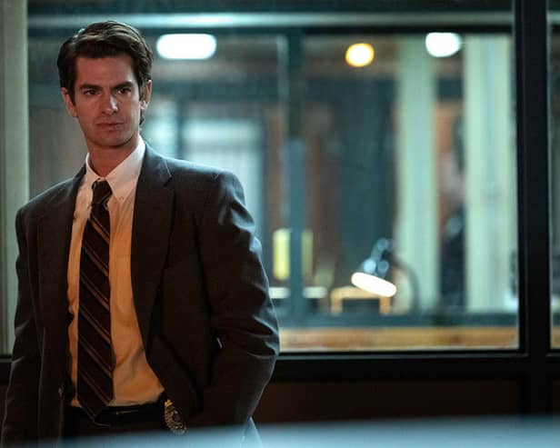 Andrew Garfield heads an all-star cast in ITVX's forthcoming series, "Under the Banner of Heaven" (Credit: ITVX)