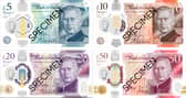 The new bank notes featuring a portrait of King Charles III will be issued for the first time on June 5. Picture: Bank of England/PA Wire