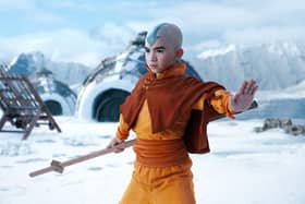 Gordon Cormier as Aang in episode 101 of Avatar: The Last Airbender. (Robert Falconer/Netflix)