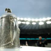  The Calcutta Cup during the Six Nations Rugby match between England and Scotland at Twickenham Stadium on February 04, 2023 in London, England. (Photo by David Rogers/Getty Images)