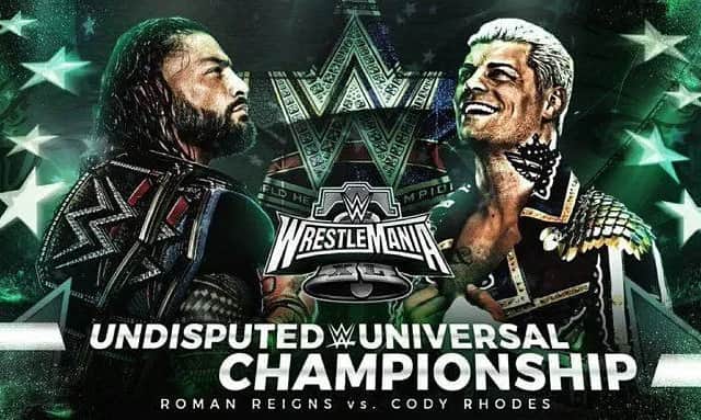 WWE Undisputed Universal Champion Roman Reigns will defend against Royal Rumble 2024 winner Cody Rhodes at this year's Wrestlemania 40 (Credit: WWE)
