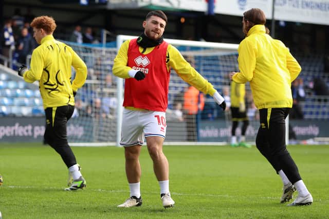Ilias Chair of Queens Park Rangers warms up before the Sky Bet Championship match between Queens Park Rangers and Rotherham United at Loftus Road on February 24, 2024 in London, England. (Photo by Richard Pelham/Getty Images)