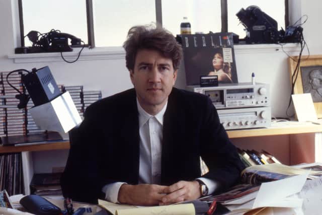 Director David Lynch poses for a portrait session in his office in Los Angeles, California in October 1984.  (Photo by Ann Summa/Getty Images)