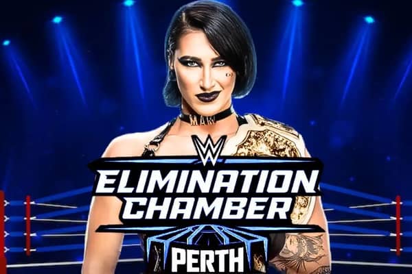 Rhea Ripley defends her title in front of her home country in this morning WWE Elimination Chamber 2024 (Credit: WWE/TKO)