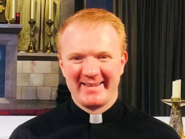 Father Jamie McMorrin was attacked while he was kneeling for morning prayers